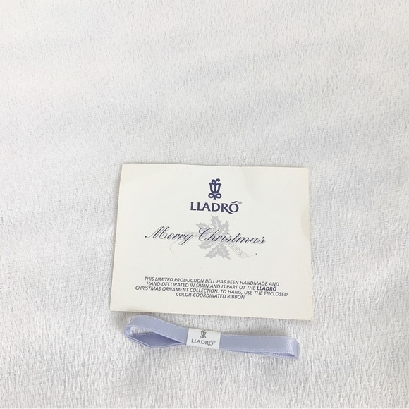 Vintage Lladro 1991 Porcelain Christmas Ball Ornament Handmade Spain New In Box - Picture 6 of 8